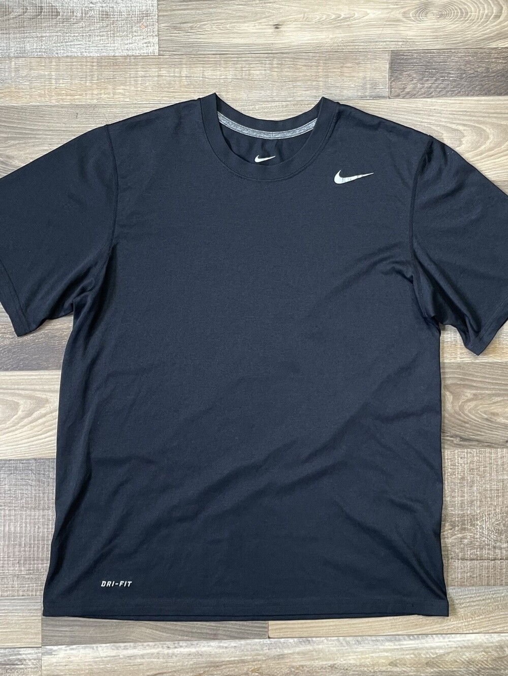 Nike Dri-FIT Athletic Performance T-Shirt Black Gray Men’s Large